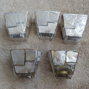 5 Vintage shell candle holders (still in original wrapping)